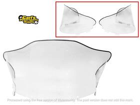 0006055-s Aftermarket Windshield For Various Polaris Model Snowmobiles From 1999 To 2010
