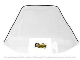 0006056-s Aftermarket Windshield For Various Polaris Indy Model Snowmobiles From 1991 To 1998