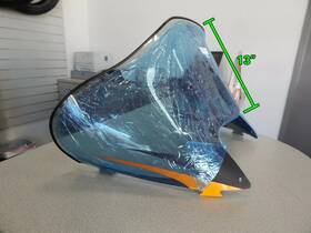 2606-644 Arctic Cat Snowmobile 2000-2008 Zr Zl Z 13.5 Inch Yellow Windshield - 2606-644 Arctic Cat Snowmobile 2000-2008 Zr Zl Z 13.5 Inch Yellow Windshield -