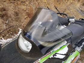 450-174-03 Arctic Cat 12 Powder Special 600 Windshield 1998 1999 2000 Black On Smoke 15 Inch