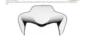 4639 Arctic Cat 227 Snowmobile Windshield M Series 06