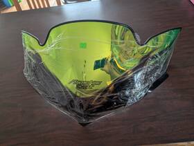 Arctic Cat 4639-493 Twinspar 7-11 Nos Chrome Green Windshield