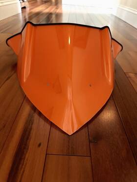 Arctic Cat 6606-393 Oem Low Profile Windshield # Anniversary Orange