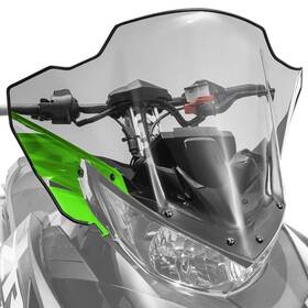 Arctic Cat 7639-373 Clear Tint With Team Green Mid Windshield