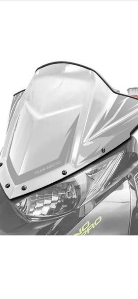 7639-703 Arctic Cat White Windscreen Mid Performance Zr Xf Riot M