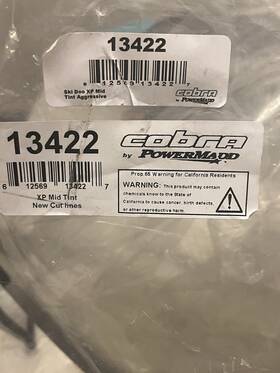 2318-0129 Cobra 13422 Powermadd Windshield Ski-doo Rev Xp Mid 15 Inch Tint With Black Fade