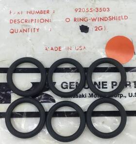 95055-3503 Kawasaki 92055-3503 6pk Vintage Snowmobile Windshield O-rings 79 / 81 Invader 95055-3503 Kawasaki 92055-3503 6pk Vintage Snowmobile Windshield O-rings 79 / 81 Invader