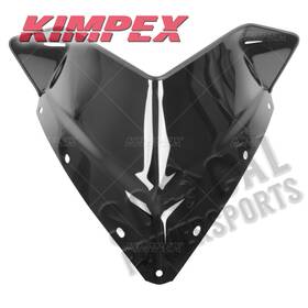 6759-k467359-99 Kimpex Polycarbonate Windshield-low-black Opaque For 2015 Polaris 800 Pro-rmk