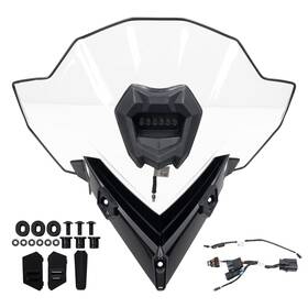 2890510 Polaris Tall Windshield With Integrated Auxiliary Light Indy Rmk 650 850