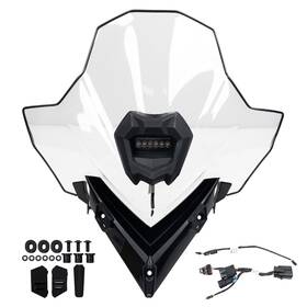 2890642 Polaris Extra Tall Windshield With Integrated Center Light Indy Rmk 650 2890642 Polaris Extra Tall Windshield With Integrated Center Light Indy Rmk 650