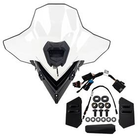2890643 Polaris Full Windshield With Integrated Center Auxiliary Light Indy Rmk