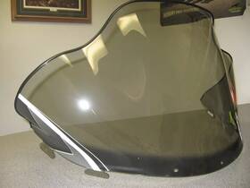 5435494 Polaris Snowmobile Edge Chassis 15 Inch Flared Smoke Windshield -