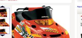 10151011 Powermadd Snowmobile Windshield For Polaris Edge