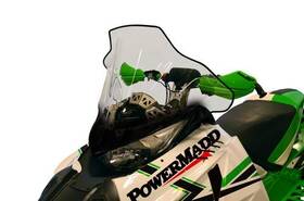 10203010 Powermadd Cobra Windshield - 17 Inch Clear/black Graphics Clear