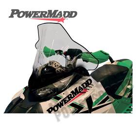 10204010 Powermadd Cobra Windshield - 19 Inch Clear/black Graphics 10204010 Powermadd Cobra Windshield - 19 Inch Clear/black Graphics