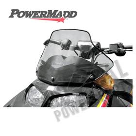 10303021 Powermadd Cobra Windshield - 11 Inch Tint/black Graphics