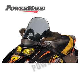 10304012 Powermadd Cobra Windshield - 14.5 Inch Fairing Mount Tint/black