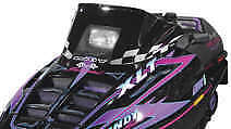 11120 Powermadd Windshield 11.5in Black/white Checks Polaris Indy 88-98 Csl-bk