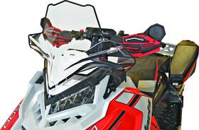 11630 Powermadd Fits Cobra Windshield - 18.5 Inch Clear With Graphics