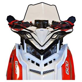 Powermadd 1199-p654239-29 Cobra Windshield-18.5 Inch -clear With Graphics For 2022 Polaris 850 Rmk