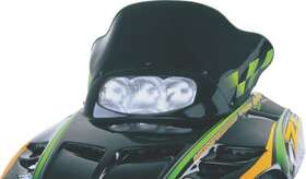 10222010 Powermadd 12220 Ws- Cobra Blk With Grn Flg All Zr S Ft98-00- 13.5 Inch -