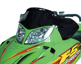 10242011 Powermadd 12421 Cobra Windshield - Low 14.25 Inch Black