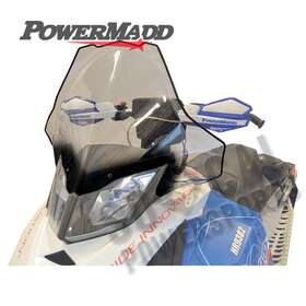 13441 Powermadd Cobra Windshield - 20 Inch Clear With Black Fade