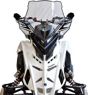 14640 Powermadd Cobra Windshield - Tall 20 Inch Clear / Black Graphic