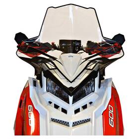 Powermadd 1675-p655191-55 Cobra Windshield-20.5 Inch -clear With Graphics For 2022 Polaris Patriot