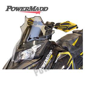 1743-p601327-33 Powermadd Cobra Windshield-14 Inch -smoke For 2014-2018 Ski-doo Summit Sp E-tec