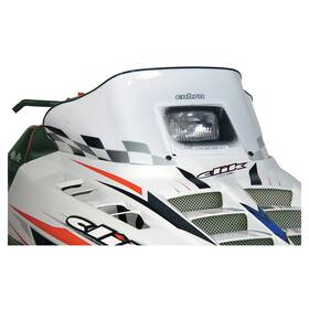 Powermadd 2305-p494451-55 Cobra Windshield-11.5 Inch -white/black Checks For 1989-1991 Polaris