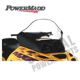 Windshield-tall-15.5 Powermadd 2373-p710587-33 Cobra Inch -clear With Black For 2000-2001 Ski-doo Windshield-tall-15.5 Powermadd 2373-p710587-33 Cobra Inch -clear With Black For 2000-2001 Ski-doo