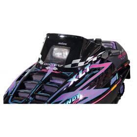 Powermadd 4355-p498551-35 Cobra Windshield-11.5 Inch -black/white Checks For 1995-1998 Polaris