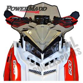 4810-p661461-40 Powermadd Cobra Windshield-16 Inch -tinted For 2017 Polaris 800 Pro-rmk 163 Le