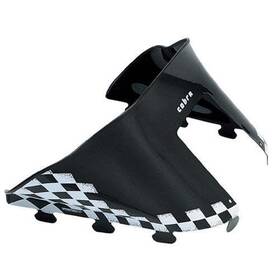 Powermadd 612569111204 Cobra Windshield Polaris Standard Chassis Black With White Flags