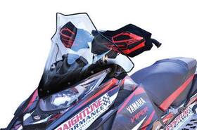 Powermadd 612569145308 Yamaha Sr Viper Mid Clear With Black 17 Inch