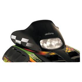 6181-p322203-61 Powermadd Cobra Windshield-13 Inch -black/white Checks For 1999-2002 Arctic Cat