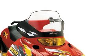 Powermadd 7106-p450053-86 Cobra Windshield-14.75 Inch -clear/black/white For 2002-2004 Polaris 700