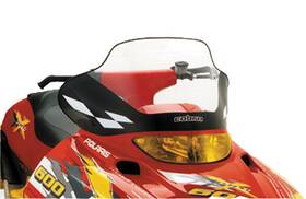 Windshield-14.75 Powermadd 8060-p451961-50 Cobra Inch -clear/black/white For 2001 Polaris 800 Le