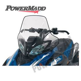 Powermadd 8465-p452771-95 Cobra Windshield-18.5 Inch -clear/black Fade For 2011-2012 Yamaha