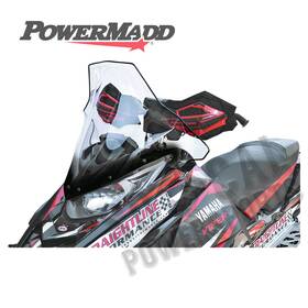 Windshield-tall-19 Powermadd 8735-p705311-95 Cobra Inch -clear With Black Fade For 2019-2020