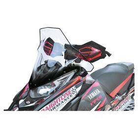Powermadd 9803-p707447-83 Cobra Windshield-tall-19 Inch -clear With Black Fade For 2019-2020