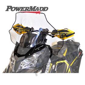 Powermadd 9909-p599659-99 Cobra Windshield-tall-19 Inch -clear With Black Fade For 2017-2018