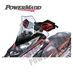 9939-p707719-39 Powermadd Cobra Windshield-mid-17 Inch -clear With Black Fade For 2017-2019 Arctic
