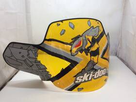 517303723 Ski-doo Used Oem Rev Bumblebee Windshield 2003-2007 Mxz Summit Gsx