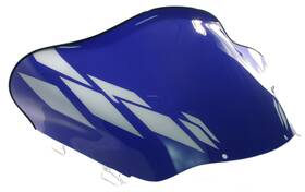479-611-63 Sledpartsguy Yamaha Sx 700r 2001 13 Inch Flared Blue With White Graphics Windshield - Sx700r 700