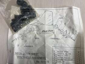 120602 Sno Jet Windshield Installation Kit Vintage Snowmobile