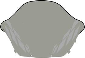 Windshield-high-16.5 Sno Stuff 4951-s481743-91 Flared Inch -smoke With Diamonds For 1998 Yamaha