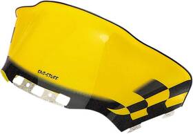 9592-s653025-52 Sno Stuff Flared Windshield-med-low-12.5in-black/yellow For 2005-2007 Ski-doo