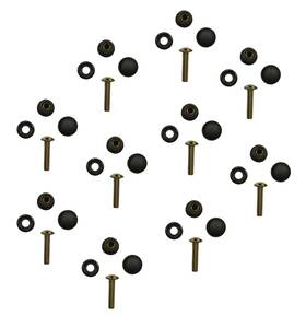 Sm-06015 Spi Snowmobile Windshield Fastener Kit - Seals With Threaded Inserts Bolts And Caps